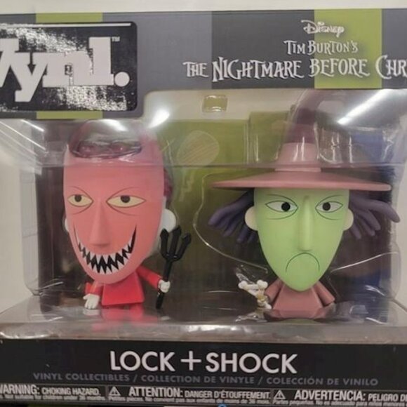Funko Vynl. Disney Night Before Christmas Figurines; NEW (Lock & Shock) - Picture 1 of 1